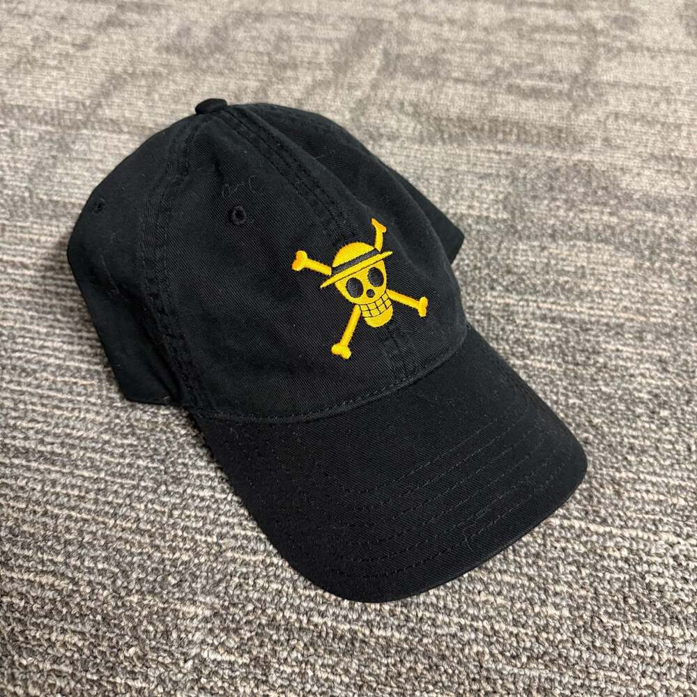 One Piece Straw Hat Pirates Logo Black Dad Hat